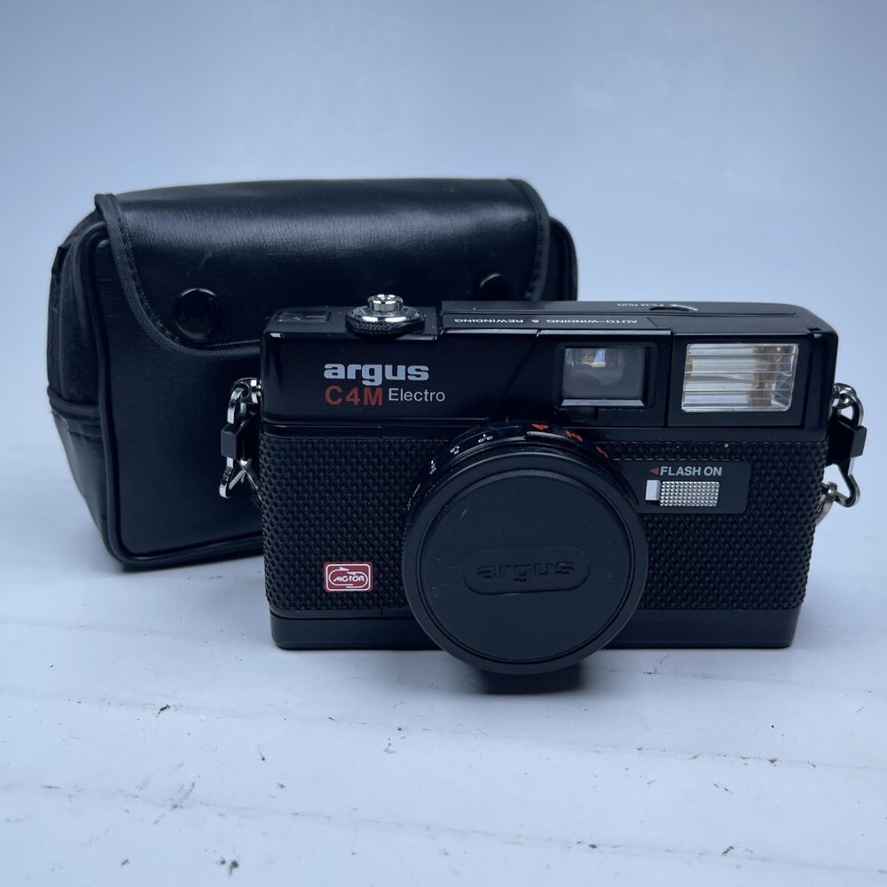 VTG 80s Argus C4M Electro Viewfinder Point and Shot 35mm Film Camera (Untested)